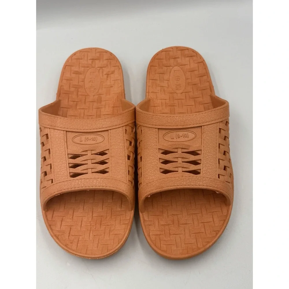 BBC Correctional Issue Orange Prison Inmate Jail Slides Large 9-10 Streetwear
